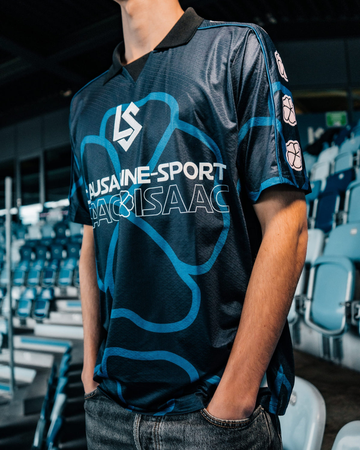 Maillot bleu foncé LS x ISAAC-ISAAC