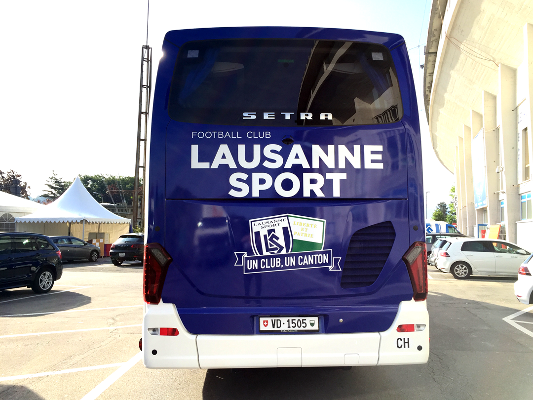 Le nouveau bus du FC Lausanne-Sport