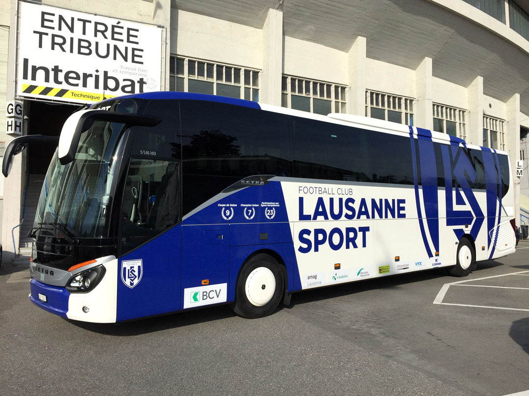 Le nouveau bus du FC Lausanne-Sport