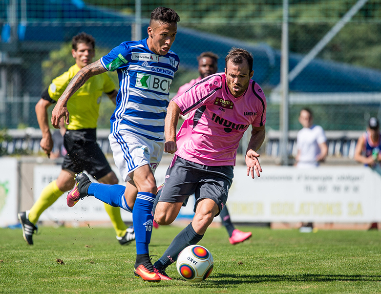 Kévin Méndez (Lausanne-Sport) en Coupe contre Lancy. Photo © Robert Hradil