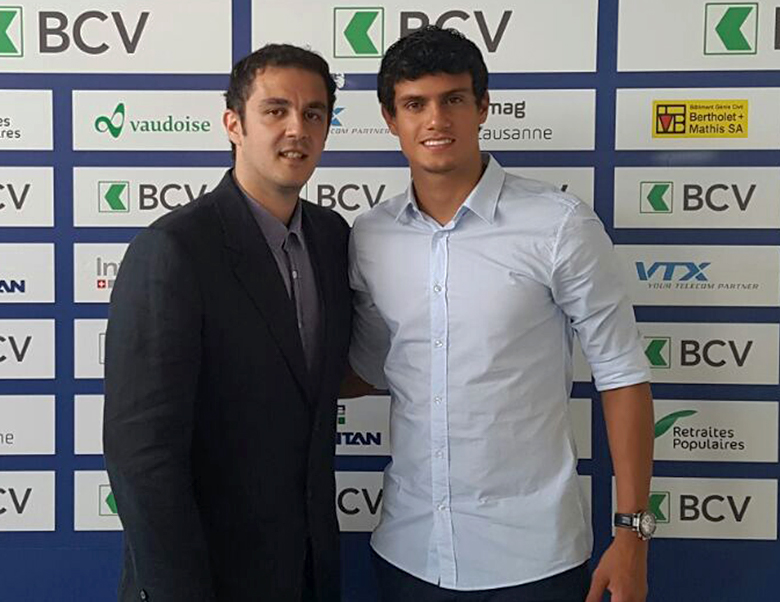 William Allaf et Yeltsin Tejeda, FC Lausanne-Sport.